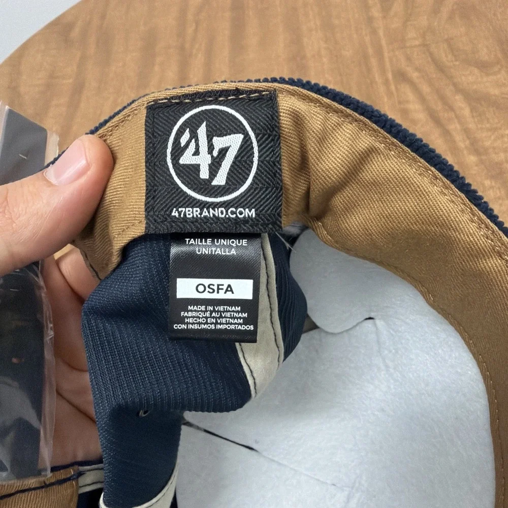 47 Brand Hitch Penn State Nittany‎ Lions Corduroy Script Strapback Hat Cap NCAA